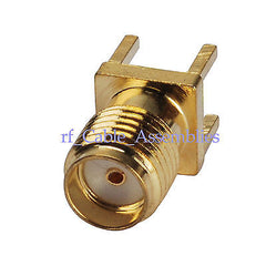 SMA thru hole Jack vertical PCB Mount RF connector