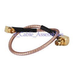 Superbat MC-Card Plug right angle to MMCX male RA pigtail cable RG316 for Option Wireless