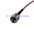 Superbat MINI UHF male plug to MC Card male right angle RG316 pigtail wifi cable RG316