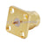 RP-SMA male plug jack center 4 holes flange deck panel mount solder RF connector