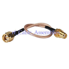 Superbat SMA male to female bulkhead pigtail Cox Cable RG316 20cm for wireless