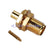 RP-SMA Solder Jack(male pin) bulkhead connector for.086