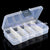 Compact Adjustable 10 Compartments Plastic Storage Box Jewelry Tool Container