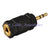 2.5mm Stereo Male to 3.5mm Stereo Headset Female Adapter for Headset or Headphon