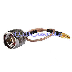 Superbat N Male Plug to SSMB Jack female Straight pigtail cable RG316 15cm wireless