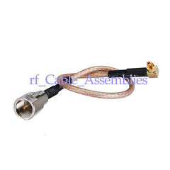Superbat FME plug male to MC-card plug right angle pigtail cable RG178 15cm for wireless
