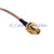 Superbat SMA female jack to SMB male RA plug right angle pigtail cable RG316