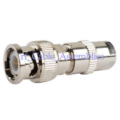 Superbat BNC Plug male RF connector twist on LMR195 RG58 RG400 RG142 cable straight