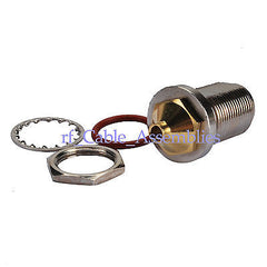 10x N female jack nut bulkhead solder connector for semi-rigid RG402 0.141