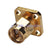 SMA 4 holes panel mount Plug solder terminal connector