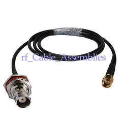 Superbat BNC Jack to RP-SMA Plug pigtail Cable RG58 50CM
