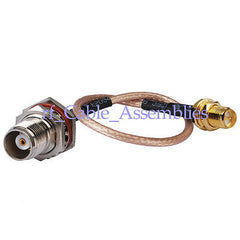 Superbat SMA to TNC RF Radio Antenna Coax Adapter Kenwood Cable