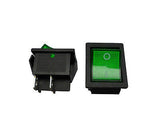 10X Green light Rocker Switch 4-Pin high current 15A 250V AC/20A 125V AC power b