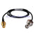 Superbat WLAN Antenna cable RP TNC jack female bulkhead to PR SMA female pigtail RG58