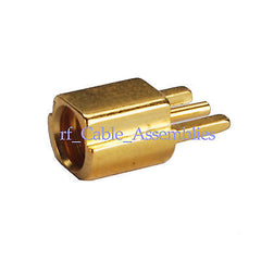 Superbat MMCX Jack female PCB Edge Mount straight RF connector Goldplated