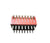 10X 2.54mm pitch 6Position,8P,10P RECESSED PIANO STYLE DIP SWITCH Side Actuators