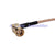 Superbat SMA female jack bulkhead to SMA plug right angle male RG316 15cm for wifi