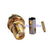 RP-SMA Crimp Jack(male pin) bulkhead connector LMR100