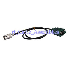 Superbat GPS-Antennen-Verlängerungskabel Fakra E-Buchse auf IEC DVB-T TV-Buchse Kabel 50cm