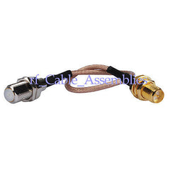 Superbat F female to RP-SMA female RF pigtail Cable for wifi