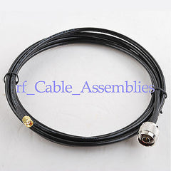 Superbat RP-SMA male jack to N plug male Wireless Antenna RF paitail cable KSR195 1.5m