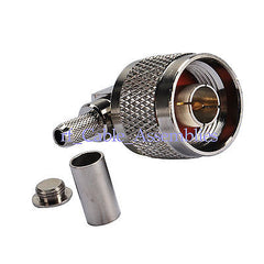 N Crimp Plug Right Angle connector for LMR195