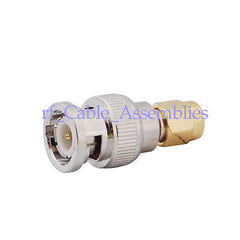 SMA-Stecker männlich auf BNC-Stecker männlich gerader HF-Anschlussadapter