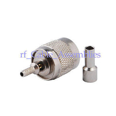 15x RP TNC Male Plug female straight Crimp LMR100 RG316 RG174 cable RF connector