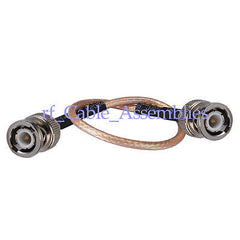 Superbat BNC male plug to BNC male straight jumper Pigtail cable RG316 for 3G/4G Wireless