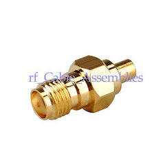 SMA-MMCX Adapter SMA Buchse auf MMCX Buchse gerader Stecker Vergoldet