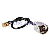 Superbat MC-Card male right angle to N male pigtail cable RG174 15cm Option Wireless WIFI