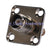 SMA female jack long to TNC jack flange/panel router RF adapter coupler,25x25mm