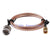 Superbat BNC male plug to SMB female jack 75Ω crimp RG179 cable jumper pigtail 1M 3ft
