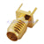 SSMA female thru hole vertical PCB Mount straight Solder RF connector