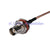 Superbat BNC Jack nut bulkhead to SMB plug right angle RG316