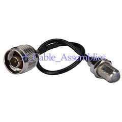 Superbat N plug male to F female Jack Pigtail Jumper cable RG174 WLAN Wireless Ethernet