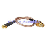 50pcs of Superbat SMA Jack bulkhead to MMCX Jack RF pigtail cable RG316 15cm