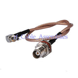 Superbat TNC Jack to CRC9 right angle pigtail cable RG316 15CM