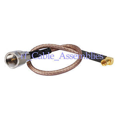 Superbat FME plug to MMCX Jack right angle  pigtail cable RG316