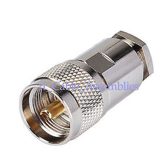 20UHF male PL259 clamp RG8 RG165 RG213 LMR400 connector