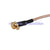 Superbat F female bulkhead to MCX right angle male RA pigtail cable RG316 + adapter SMA-F