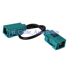 Superbat Fakra female"Z" straight to Fakra female "Z" straight pigtail cable RG174 30cm