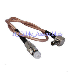 Superbat FME Jack to TS9 plug RA Pigtail Jumper Cable Wire