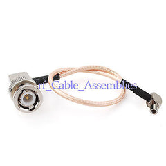 Superbat BNC plug RA to TS9 plug RA pigtail cable RG316/RG174