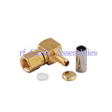 SMC female jack Right Angle Crimp for LMR100 RG316 RG174 Coax cable RF connector
