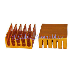 Golden High Quality Aluminum Heat Sink For Chip Router CPU 0.87 x0.87 x0.39