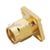 RP-SMA male plug jack center 4 holes flange deck panel mount solder RF connector