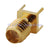 SSMA female thru hole vertical PCB Mount straight Solder RF connector