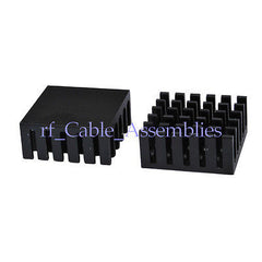 High Quality Aluminum Black Heat Sink For Chip Module DIY 22x22x10mm