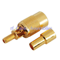 SMB Plug Straight 75 Ohm Crimp Attachment for RG316 RG174 cable RF Connector